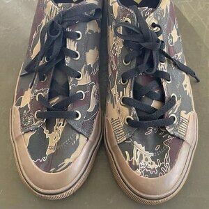 Emerica Lace Up Camo Skate Sneaker Men's Shoes Low Sz 11 Green Brown Camouflage